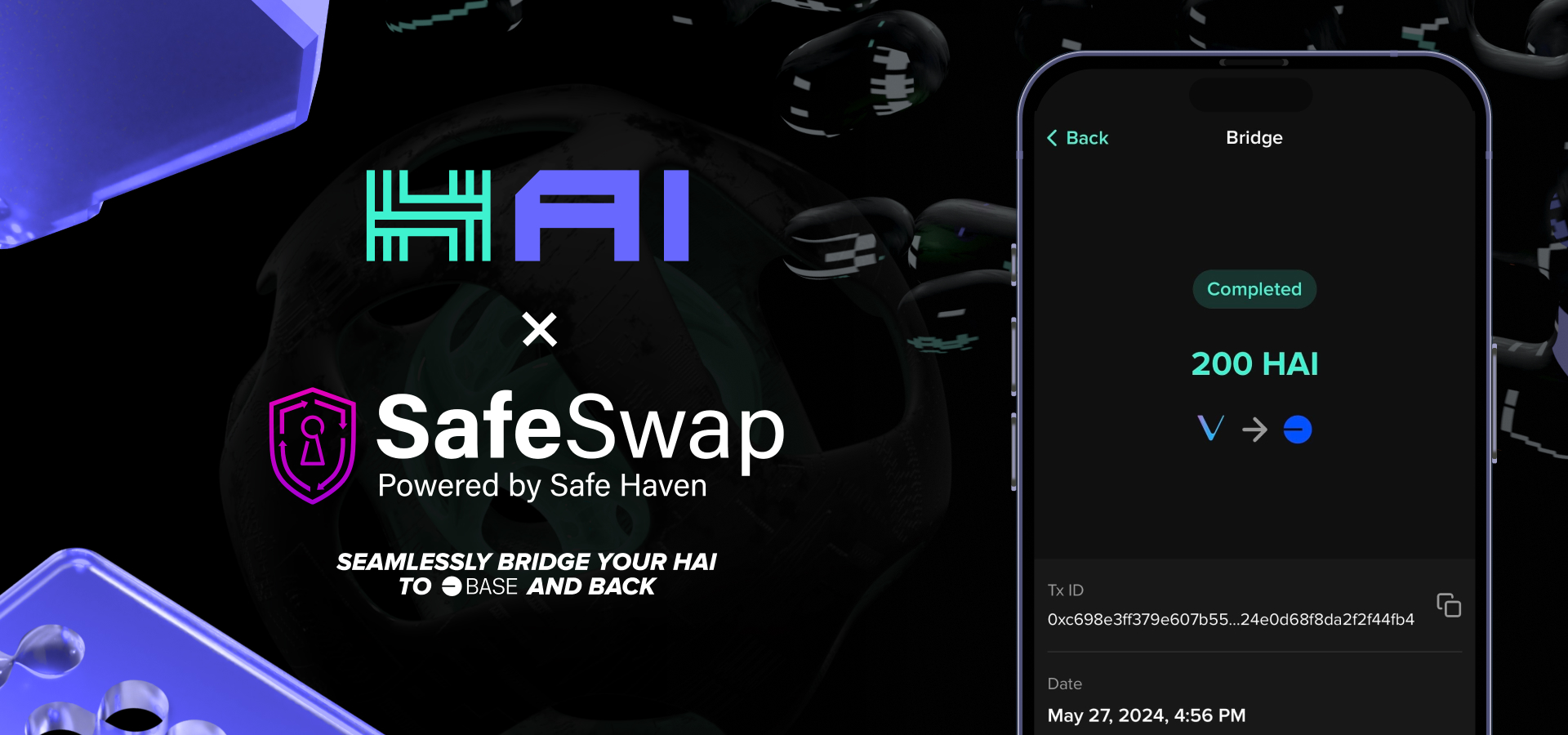 Introducing SafeSwap: Bridging HAI from VeChain to Base